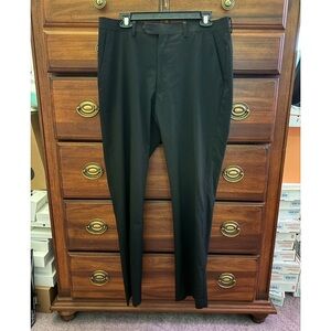 Alfani Black Dress Pants with Slim Fit and Elastic Waistband